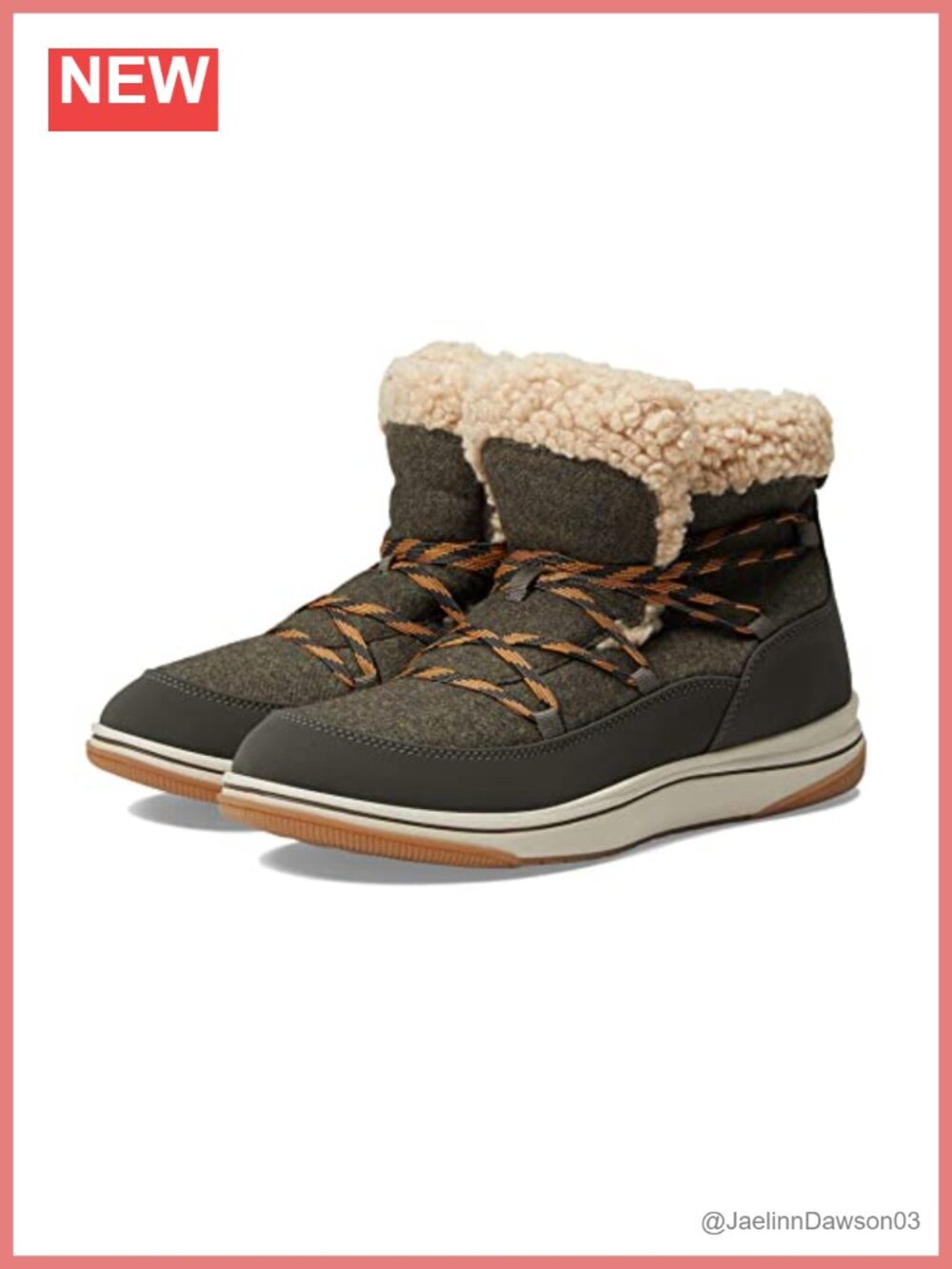 Clarks Womens Breeze Glacier Ankle Bootie, Warm Faux Fur Lining, Synthetic,